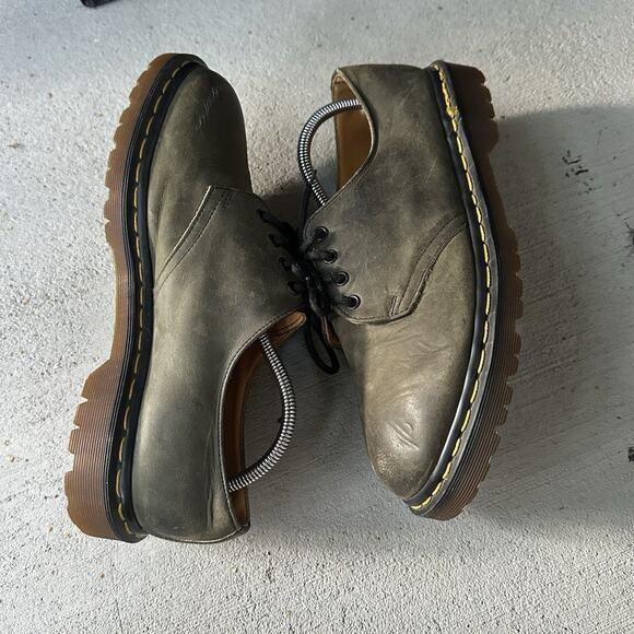Dr. Martens Made in England Dusty Green Leather Oxford Shoes Men’s UK 10 US 11 main image 7